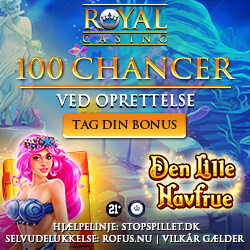 Få 100 Chancer til Den Lille Havfrue hos Royal Casino
